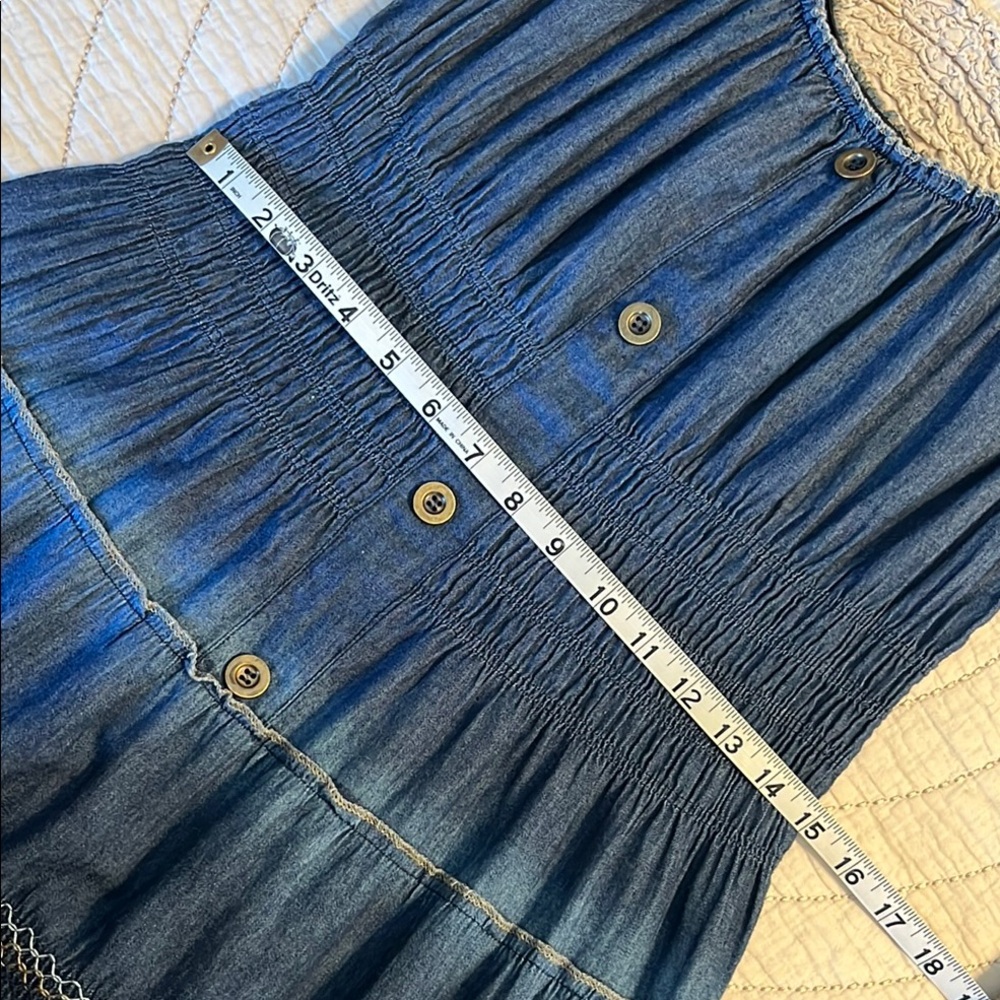 Blue Sleeveless Maxi Dress - Picture 11 of 14